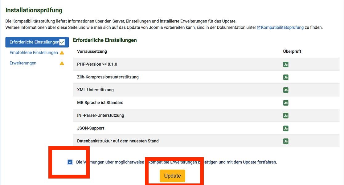 feser joomla 6 update 05