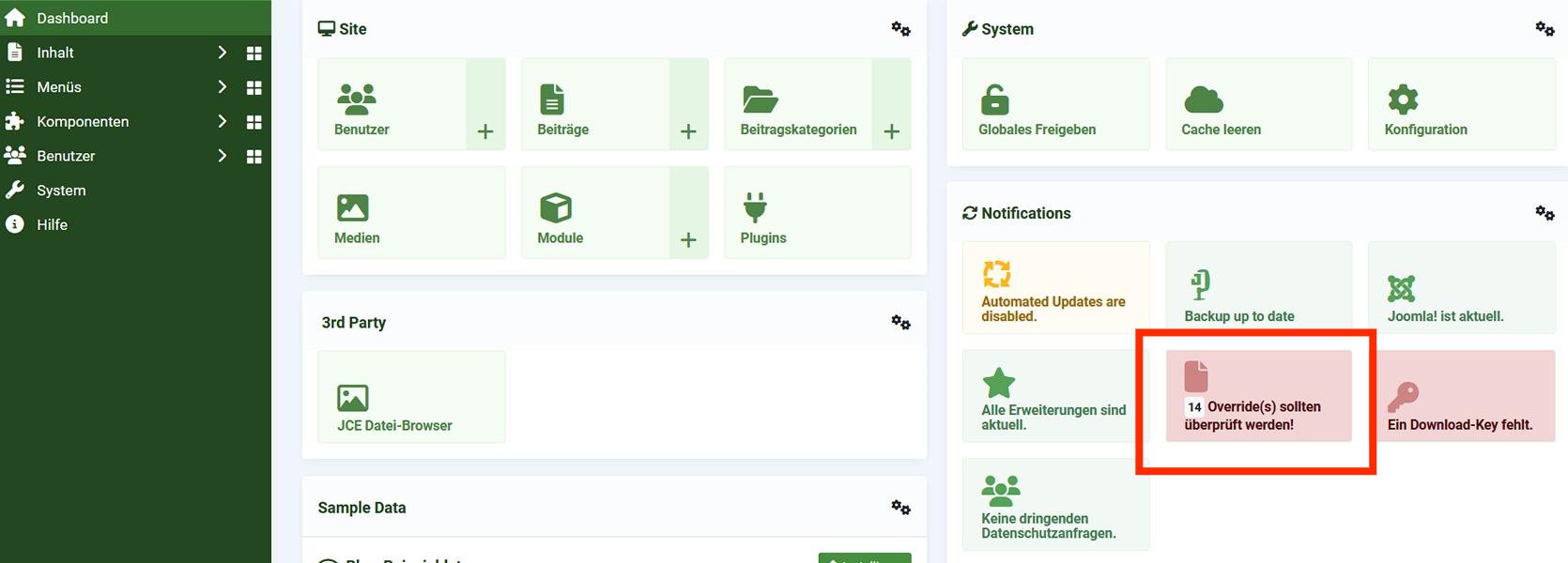 feser joomla 6 update 09